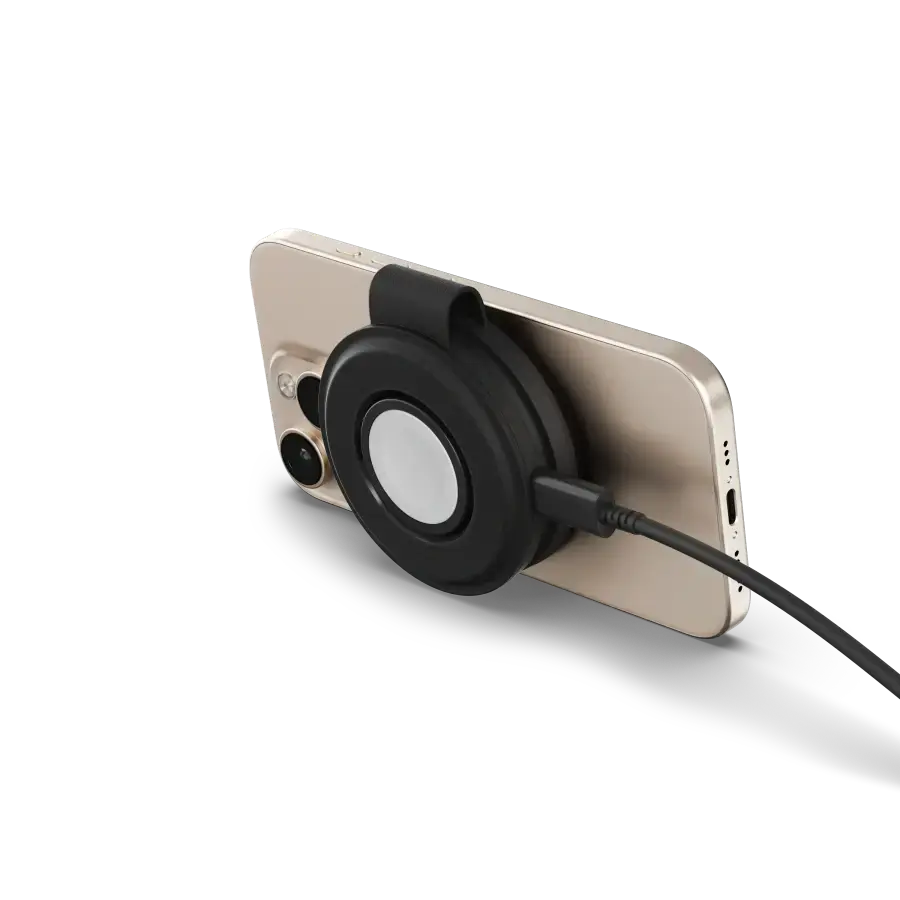 Складаний бездротовий зарядний пристрій Satechi OntheGo 2-in-1 Qi2 Charger - Black (ST-QTG21K)