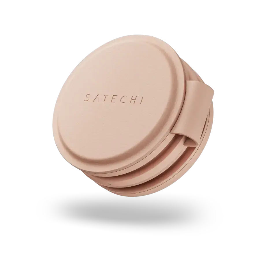 Складаний бездротовий зарядний пристрій Satechi OntheGo 3-in-1 Qi2 Charger - Desert Rose (ST-QTG31R)