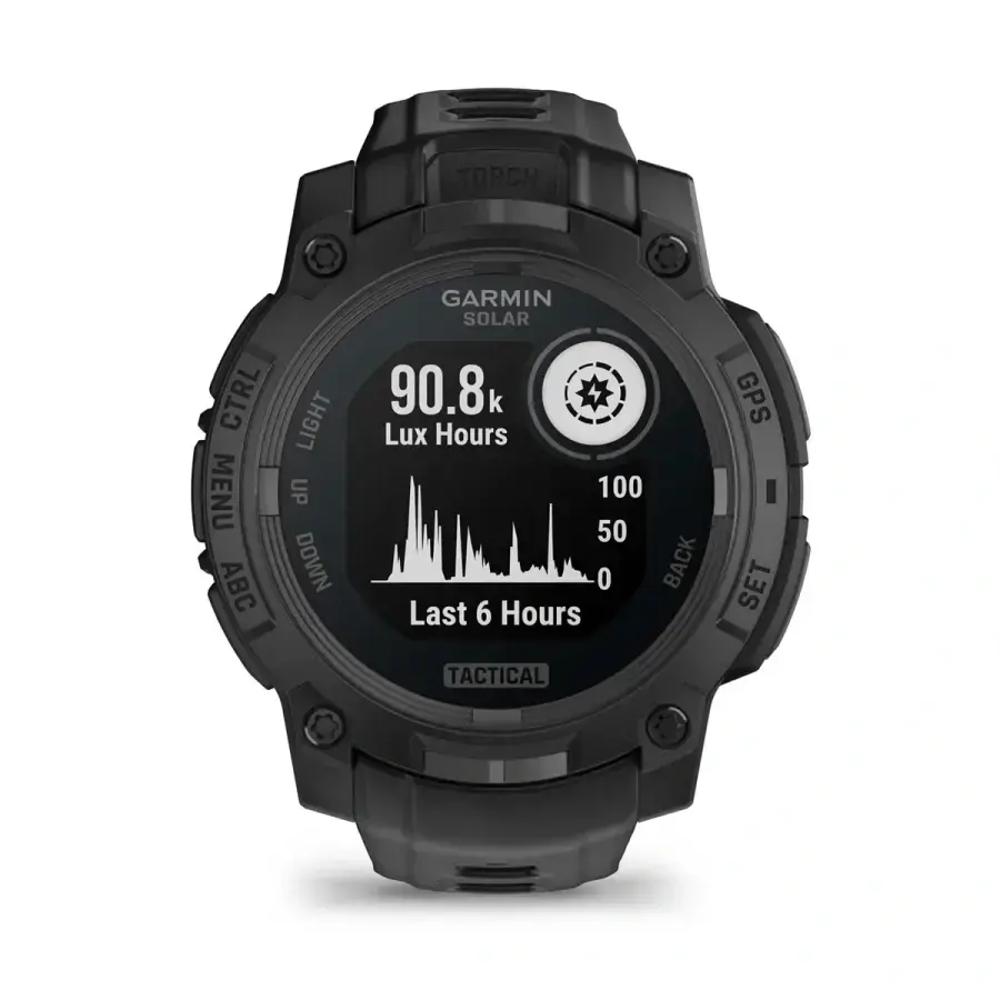 Смарт-годинник Garmin Instinct 3 45mm Solar Tactical Edition Black with Black Band (010-02934-50)