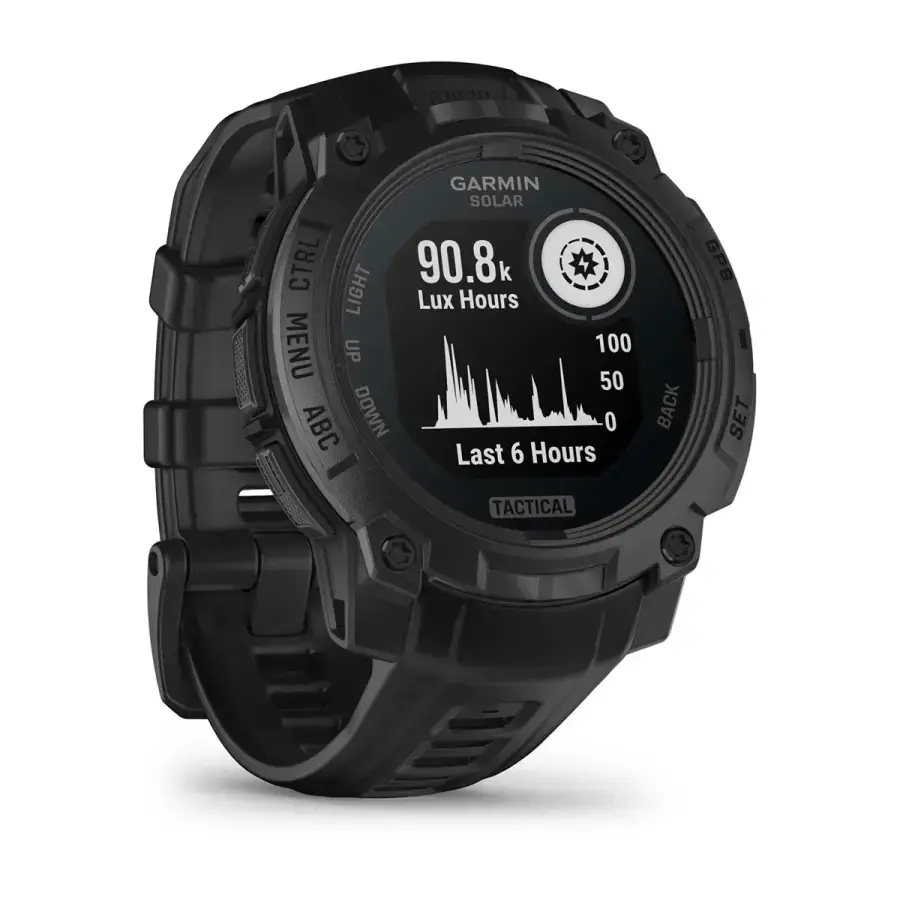 Смарт-годинник Garmin Instinct 3 45mm Solar Tactical Edition Black with Black Band (010-02934-50)