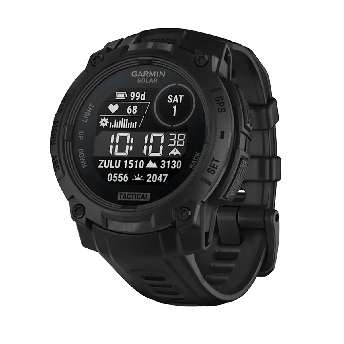 Смарт-годинник Garmin Instinct 3 45mm Solar Tactical Edition Black with Black Band (010-02934-50)