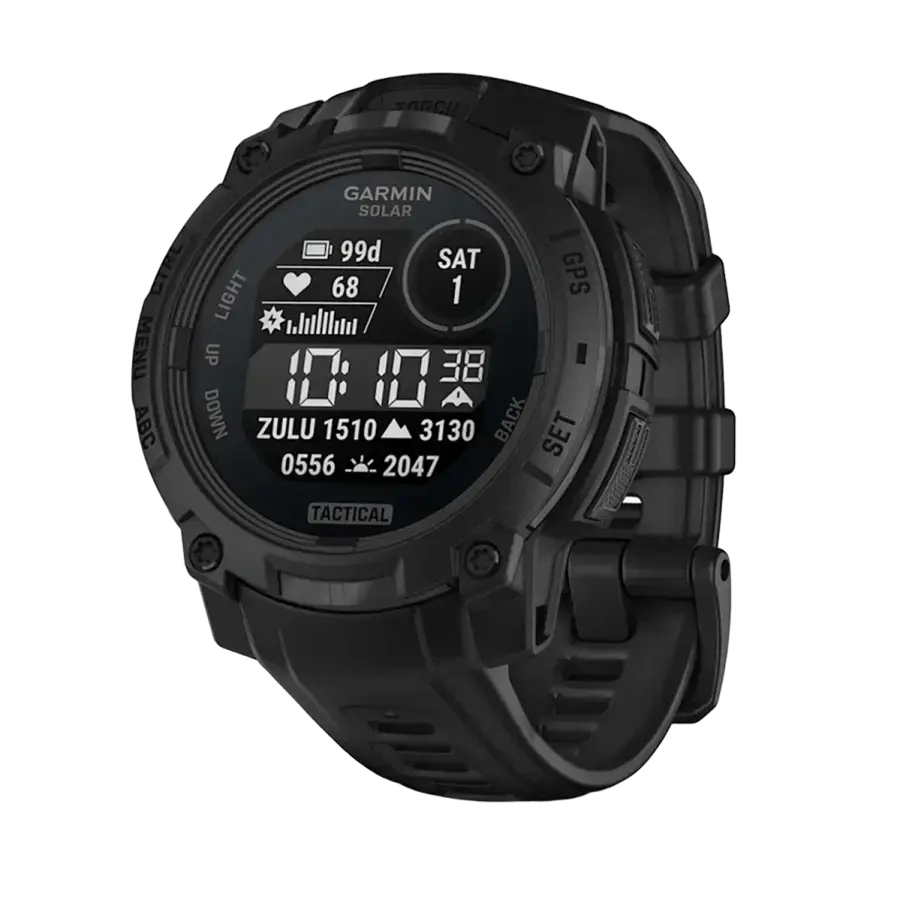 Смарт-годинник Garmin Instinct 3 45mm Solar Tactical Edition Black with Black Band (010-02934-50)