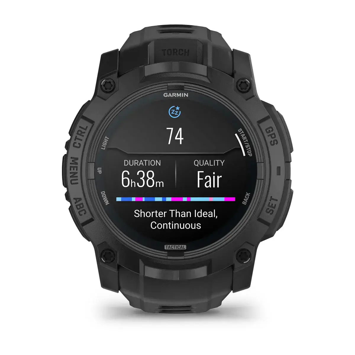 Смарт-часы Garmin Instinct 3 50mm AMOLED Tactical Edition Black with Black Band (010-03020-50)