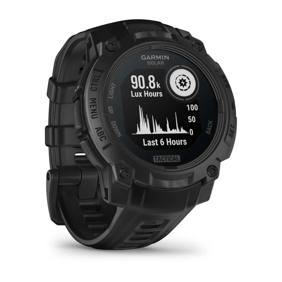 Смарт-годинник Garmin Instinct 3 50mm Solar Tactical Edition Black with Black Band (010-02935-50)