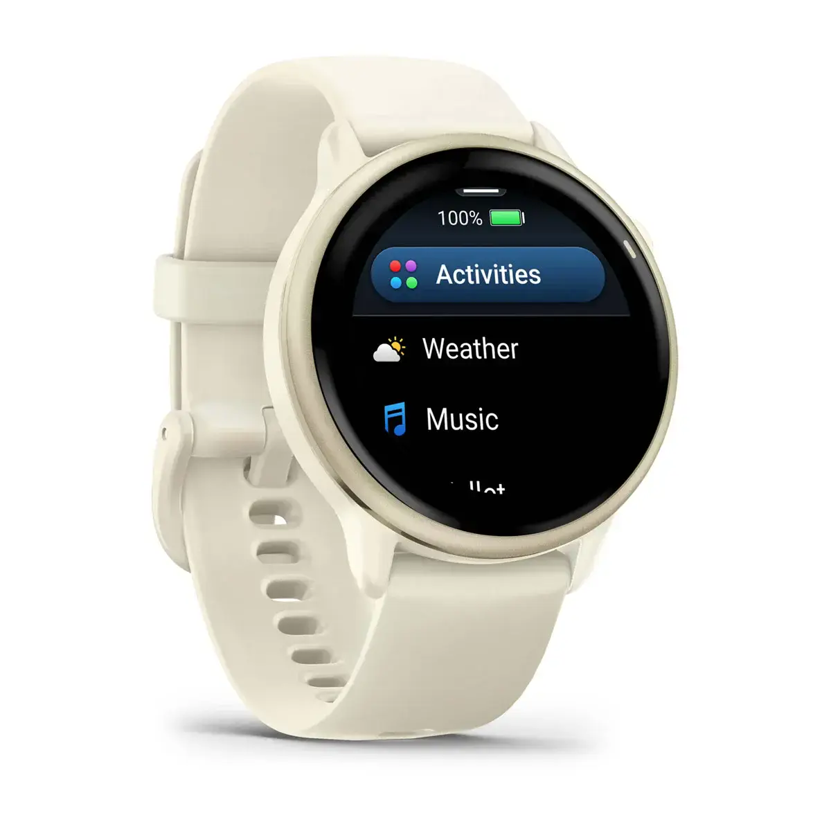 Смарт-годинник Garmin Vivoactive 6 Lunar Gold with Bone Band (010-02985-01)