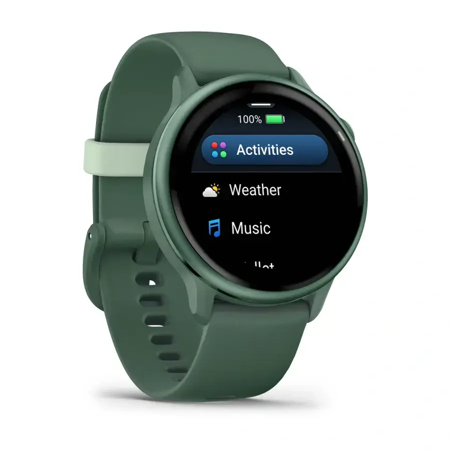 Смарт-годинник Garmin Vivoactive 6 Metallic Jasper Green with Jasper Green Band (010-02985-02)