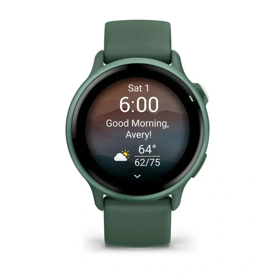 Смарт-годинник Garmin Vivoactive 6 Metallic Jasper Green with Jasper Green Band (010-02985-02)