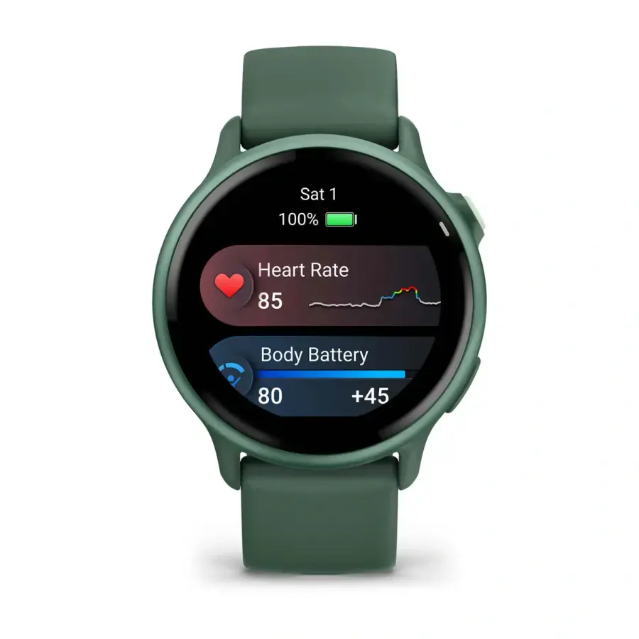 Смарт-годинник Garmin Vivoactive 6 Metallic Jasper Green with Jasper Green Band (010-02985-02)