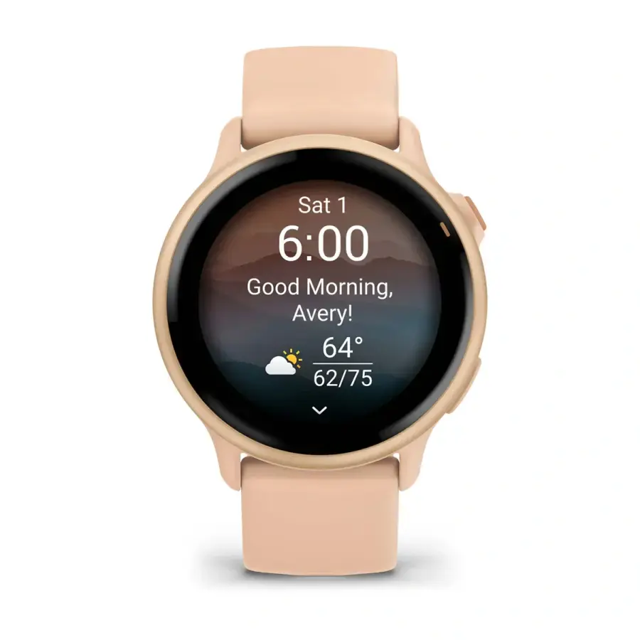 Смарт-годинник Garmin Vivoactive 6 Metallic Metallic Pink Dawn with Pink Dawn Band (010-02985-03)
