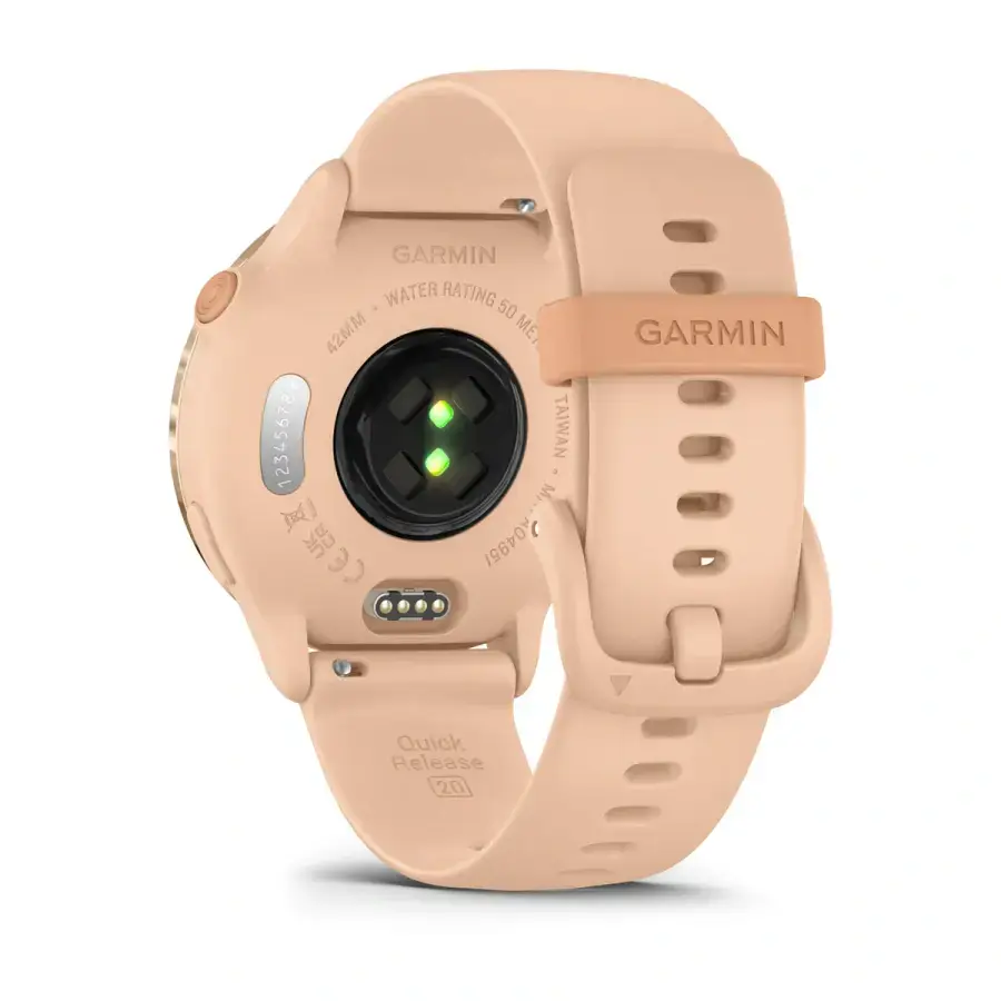 Смарт-годинник Garmin Vivoactive 6 Metallic Metallic Pink Dawn with Pink Dawn Band (010-02985-03)