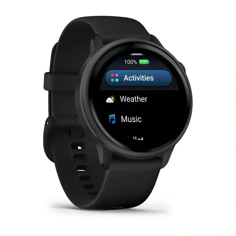 Смарт-годинник Garmin Vivoactive 6 Slate with Black Band (010-02985-00)