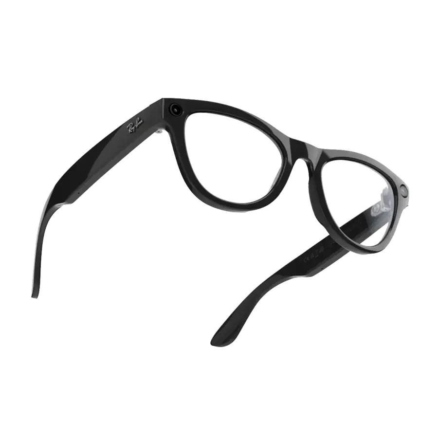 Смарт-очки Ray-Ban | Meta Skyler Standard - Shiny Black / Clear to Amethyst Transitions (RW4010 601/CH 52-20)