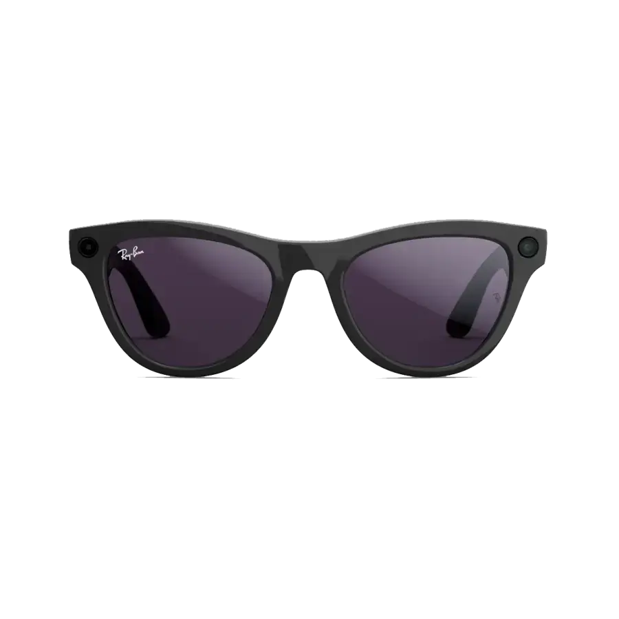Смарт-очки Ray-Ban | Meta Skyler Standard - Shiny Black / Clear to Amethyst Transitions (RW4010 601/CH 52-20)