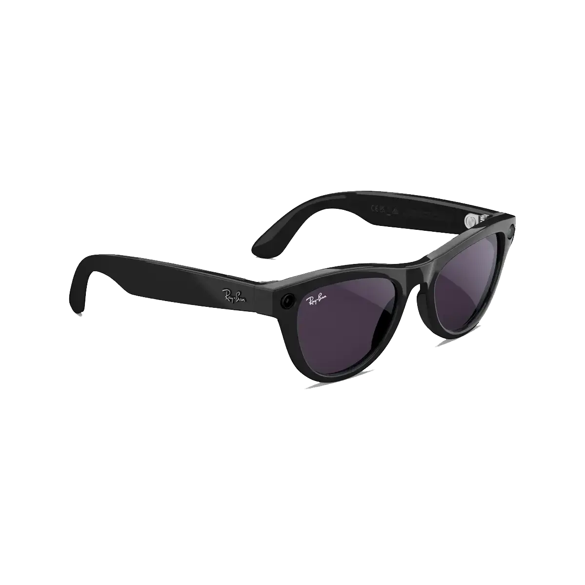 Смарт-очки Ray-Ban | Meta Skyler Standard - Shiny Black / Clear to Amethyst Transitions (RW4010 601/CH 52-20)