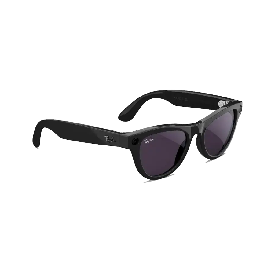 Смарт-очки Ray-Ban | Meta Skyler Standard - Shiny Black / Clear to Amethyst Transitions (RW4010 601/CH 52-20)