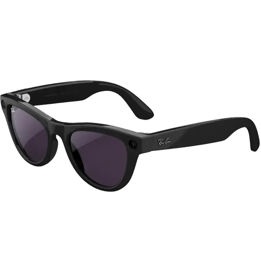 Смарт-очки Ray-Ban | Meta Skyler Standard - Shiny Black / Clear to Amethyst Transitions (RW4010 601/CH 52-20)