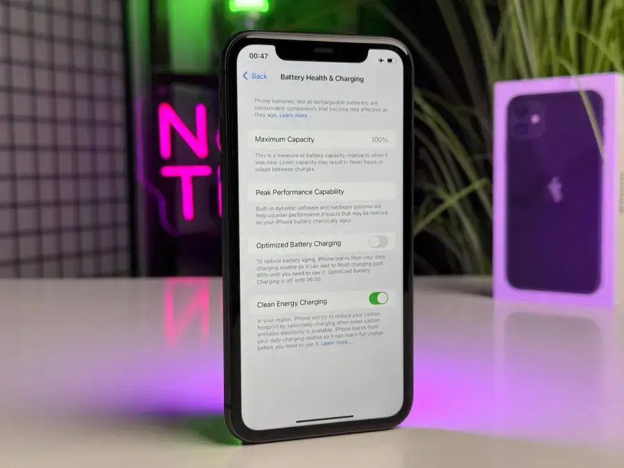 Б/У Apple iPhone 11 128GB Black (MHCX3, MHDH3) Slim Box - Состояние: хороший | Аккумулятор: 87% | Комплектация: полный | Гарантія: 3 мес.