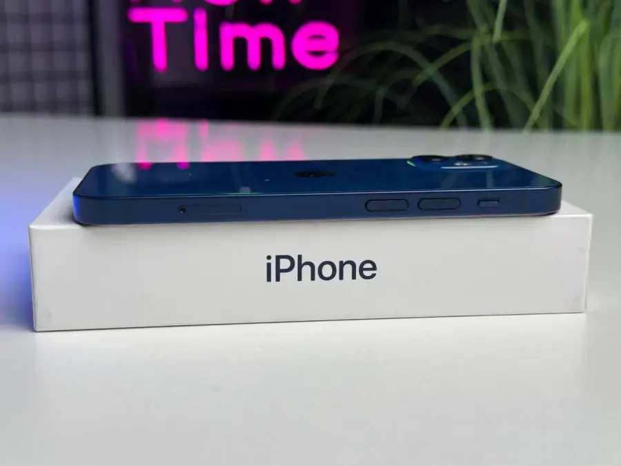 Б/У Apple iPhone 12 Mini 128GB Blue (MG8P3, MGE63) - Состояние: хороший | Аккумулятор: 100% | Комплектация: полный | Гарантія: 1 мес.