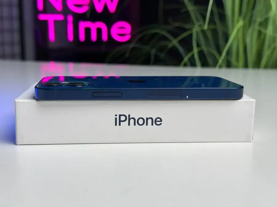 Б/У Apple iPhone 12 Mini 128GB Blue (MG8P3, MGE63) - Состояние: хороший | Аккумулятор: 100% | Комплектация: полный | Гарантія: 1 мес.