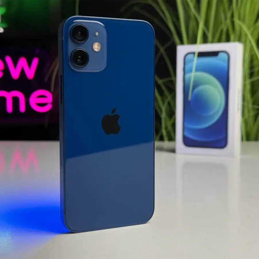 Б/У Apple iPhone 12 Mini 128GB Blue (MG8P3, MGE63) - Состояние: хороший | Аккумулятор: 100% | Комплектация: полный | Гарантія: 1 мес.