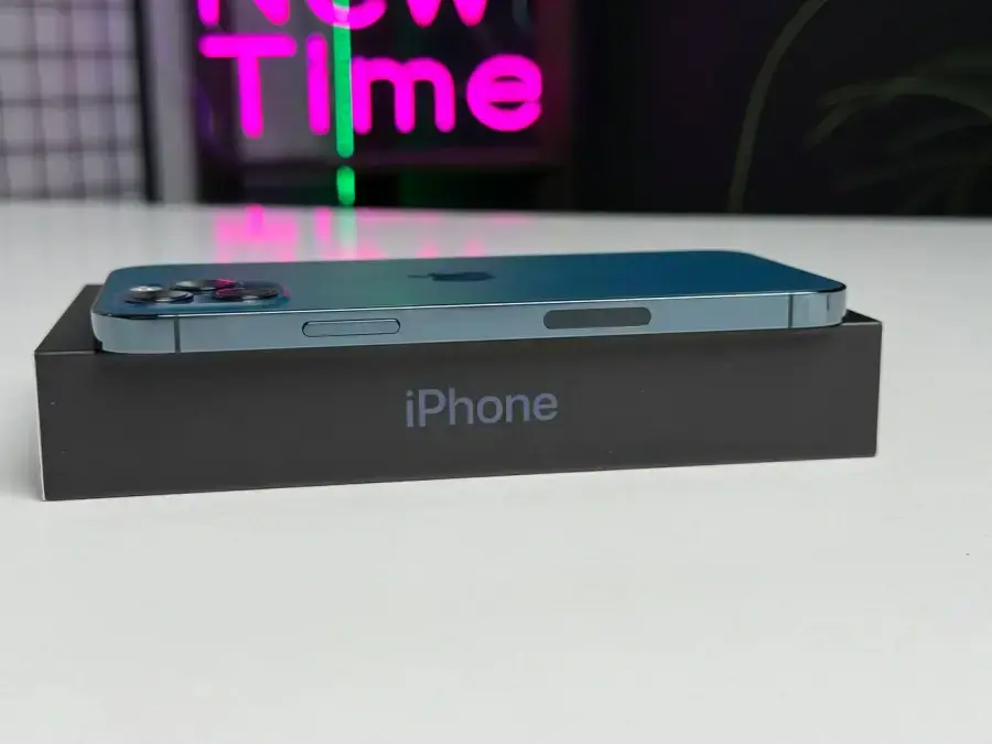 Б/У Apple iPhone 12 Pro 128GB Pacific Blue (MGLR3, MGMN3) - Состояние: хороший | Аккумулятор: 100% | Комплектация: полный | Гарантія: 1 мес.