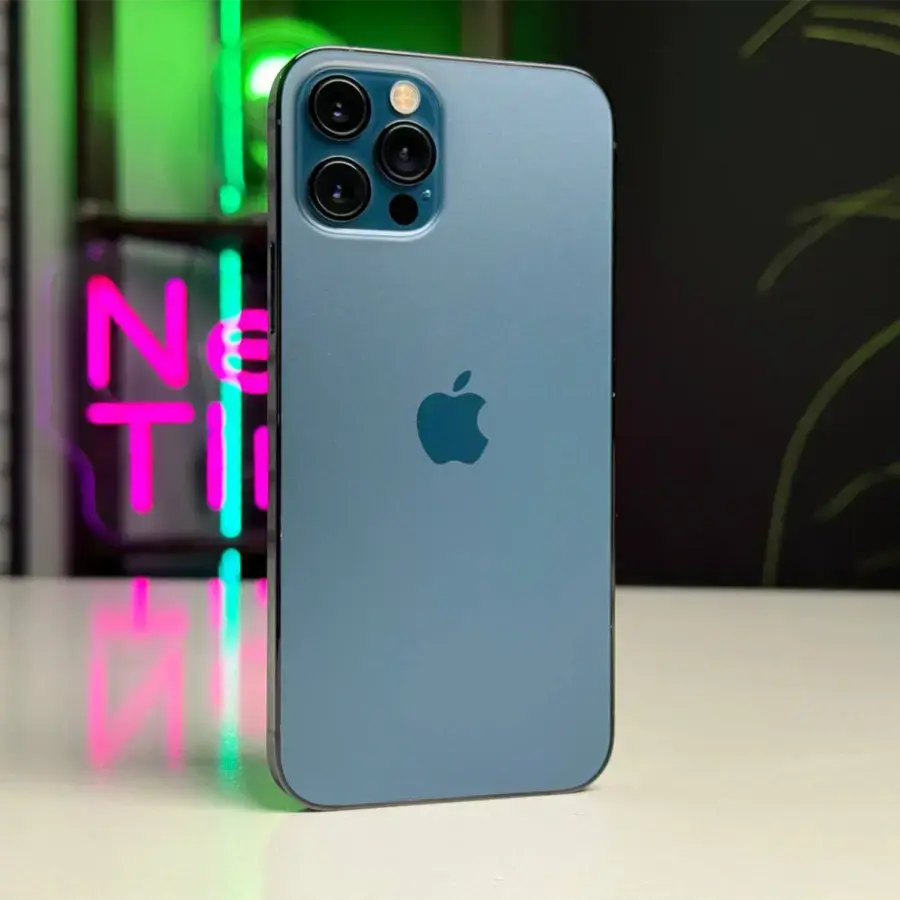 ВЖИВАНИЙ Apple iPhone 12 Pro 256GB Pacific Blue (MGLW3, MGMT3) - Стан: гарний | Акумулятор: 100% | Комплектація: iPhone, кабель | Гарантія: 1 міс.