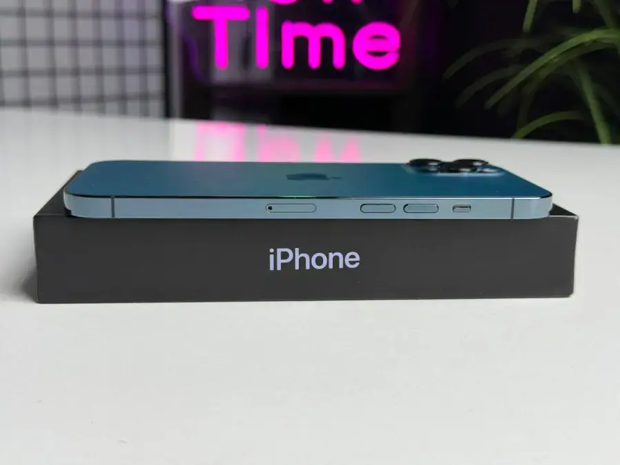 ВЖИВАНИЙ Apple iPhone 12 Pro Max 256GB Pacific Blue (MGCN3, MGDF3) - Стан: гарний | Акумулятор: 100% | Комплектація: повний | Гарантія: 1 міс.