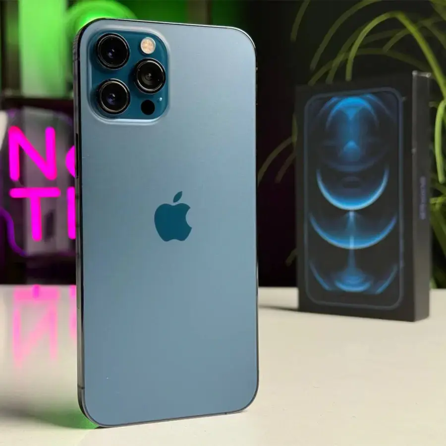 ВЖИВАНИЙ Apple iPhone 12 Pro Max 256GB Pacific Blue (MGCN3, MGDF3) - Стан: гарний | Акумулятор: 100% | Комплектація: повний | Гарантія: 1 міс.