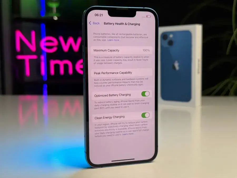 ВЖИВАНИЙ Apple iPhone 13 256GB Blue (MLN13, MLQA3) - Стан: задовільний | Акумулятор: 100% | Комплектація: повний | Гарантія: 1 міс.