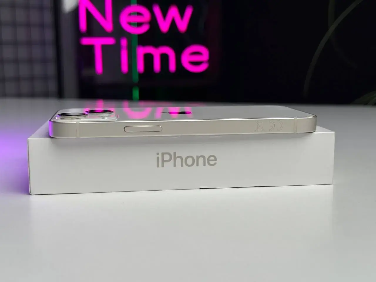 Б/У Apple iPhone 13 Mini 128GB Starlight (MLHN3, MLK13) - Состояние: хороший | Аккумулятор: 100% | Комплектация: полный | Гарантія: 1 мес.