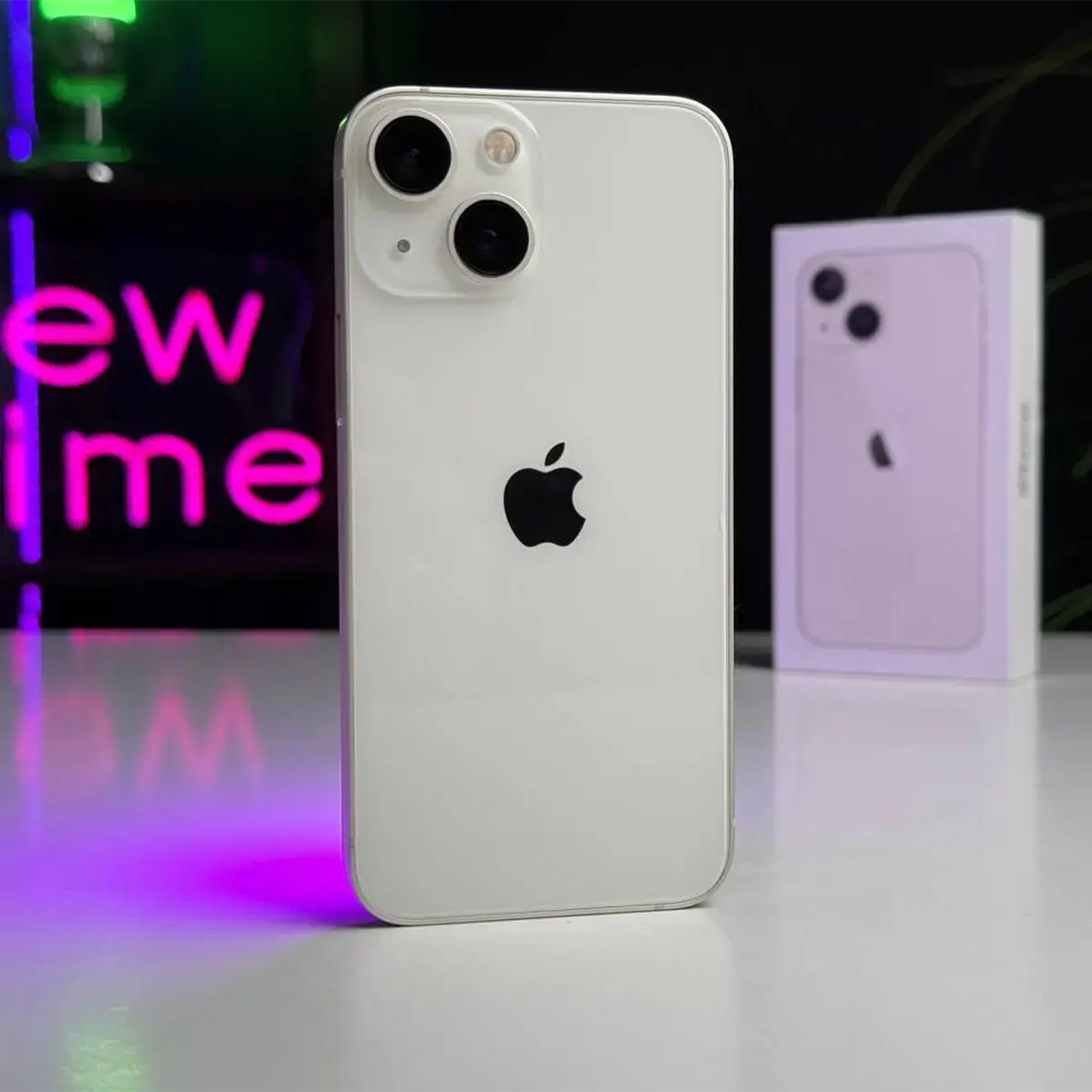 Б/У Apple iPhone 13 Mini 128GB Starlight (MLHN3, MLK13) - Состояние: хороший | Аккумулятор: 100% | Комплектация: полный | Гарантія: 1 мес.