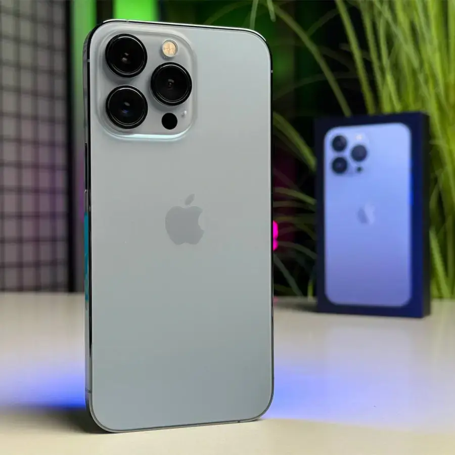 ВЖИВАНИЙ Apple iPhone 13 Pro 128GB Sierra Blue (MLTT3, MLVD3) - Стан: гарний | Акумулятор: 100% | Комплектація: повний | Гарантія: 1 міс.
