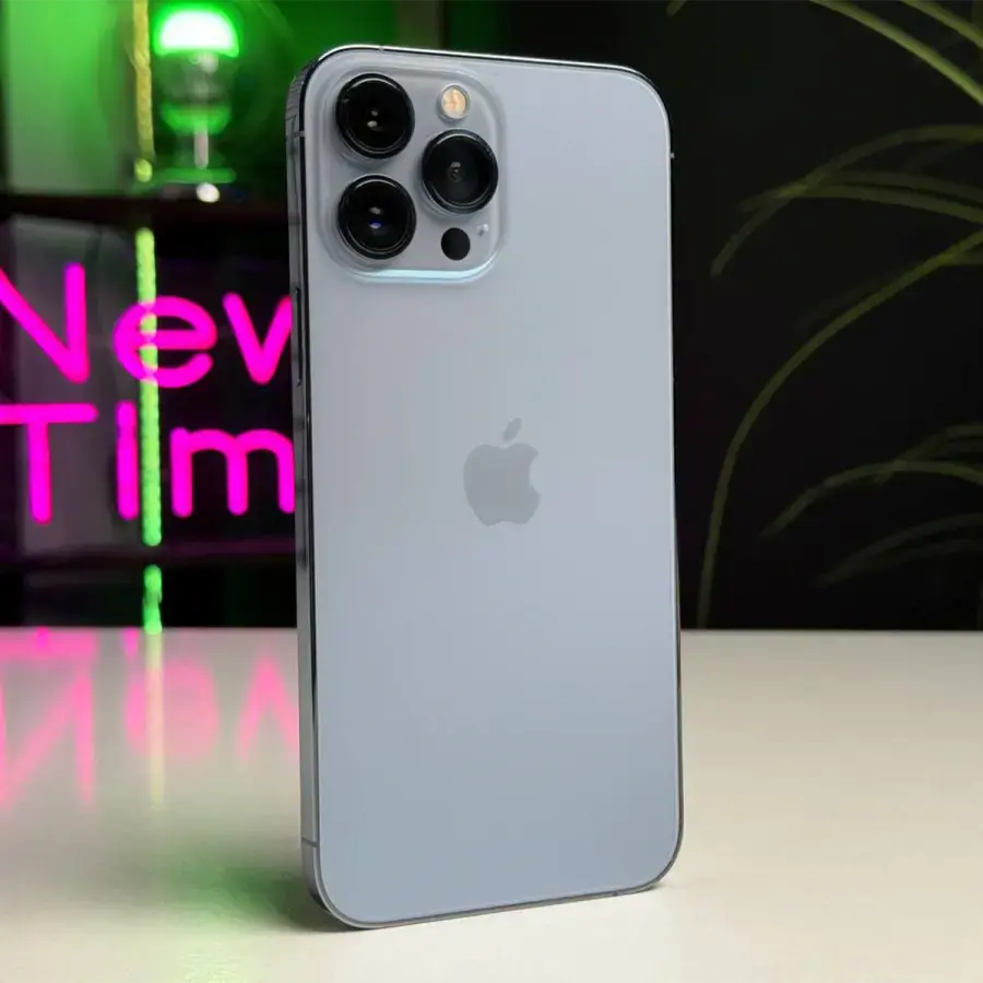ВЖИВАНИЙ Apple iPhone 13 Pro Max 128GB Sierra Blue (MLKP3, MLL93) - Стан: гарний | Акумулятор: 100% | Комплектація: iPhone, кабель | Гарантія: 1 міс.