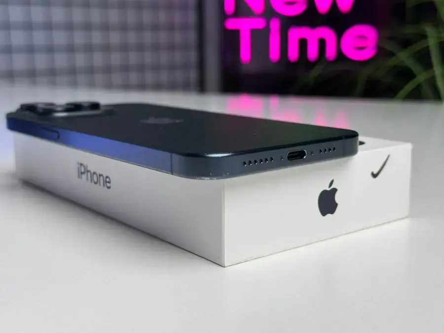 Б/У Apple iPhone 15 Pro Max 512GB Blue Titanium (MU7F3) - Состояние: хороший | Аккумулятор: 89% | Комплектация: полный | Гарантія: 1 мес.