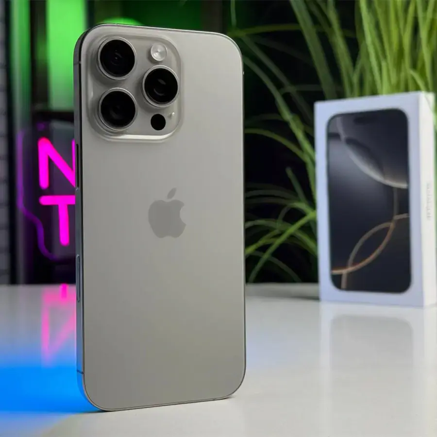 Б/У Apple iPhone 16 Pro 128GB Natural Titanium (MYNG3) - Состояние: идеальный | Аккумулятор: 100% | Комплектация: полный | Гарантія: 6 мес.