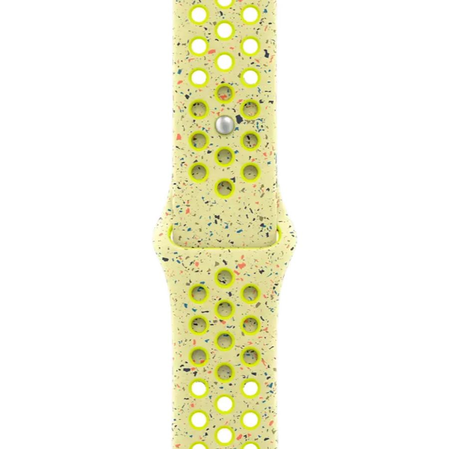 Apple Watch Series 10 GPS 42mm Jet Black Aluminum Case with Volt Splash Nike Sport Band - S/M (MWWX3+MXU53)