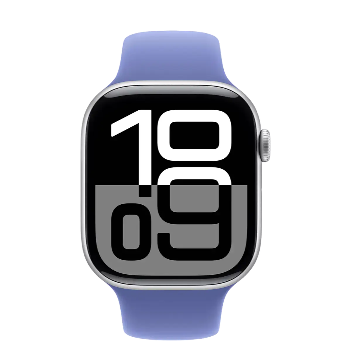 Apple Watch Series 10 GPS 46mm Silver Aluminum Case with Periwinkle Sport Band - M/L (MWX03+MDT84)
