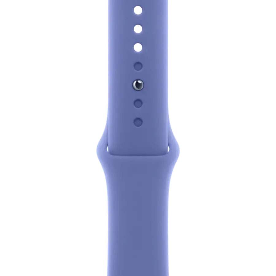 Apple Watch Series 10 GPS 46mm Silver Aluminum Case with Periwinkle Sport Band - M/L (MWX03+MDT84)