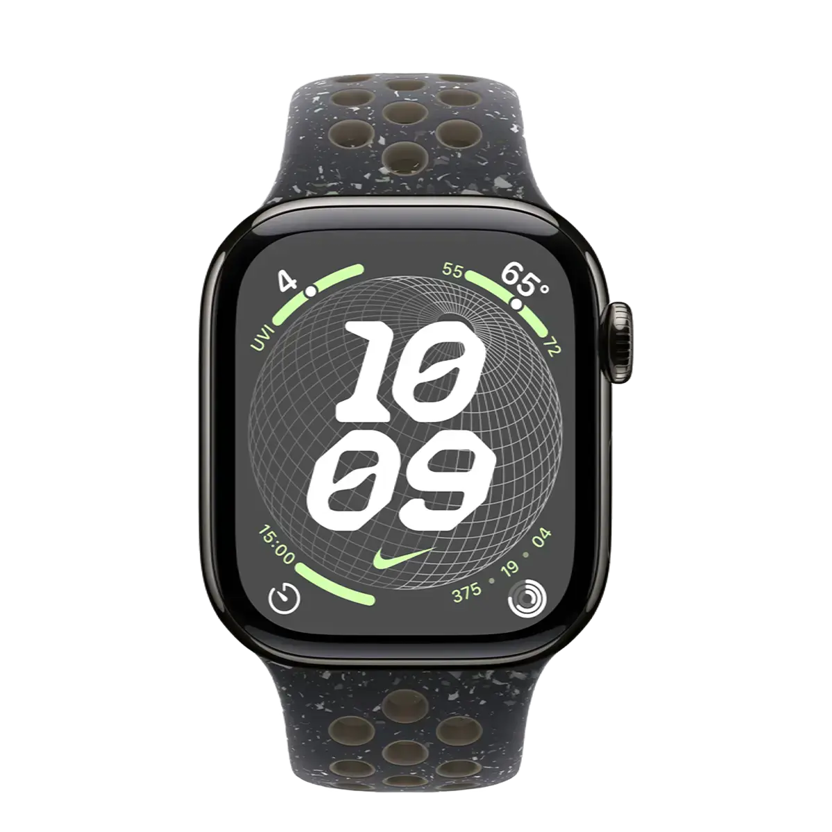Apple Watch Series 10 GPS + Cellular 42mm Slate Titanium Case with Midnight Sky Nike Sport Band - S/M (MX0M3+MYJP3)