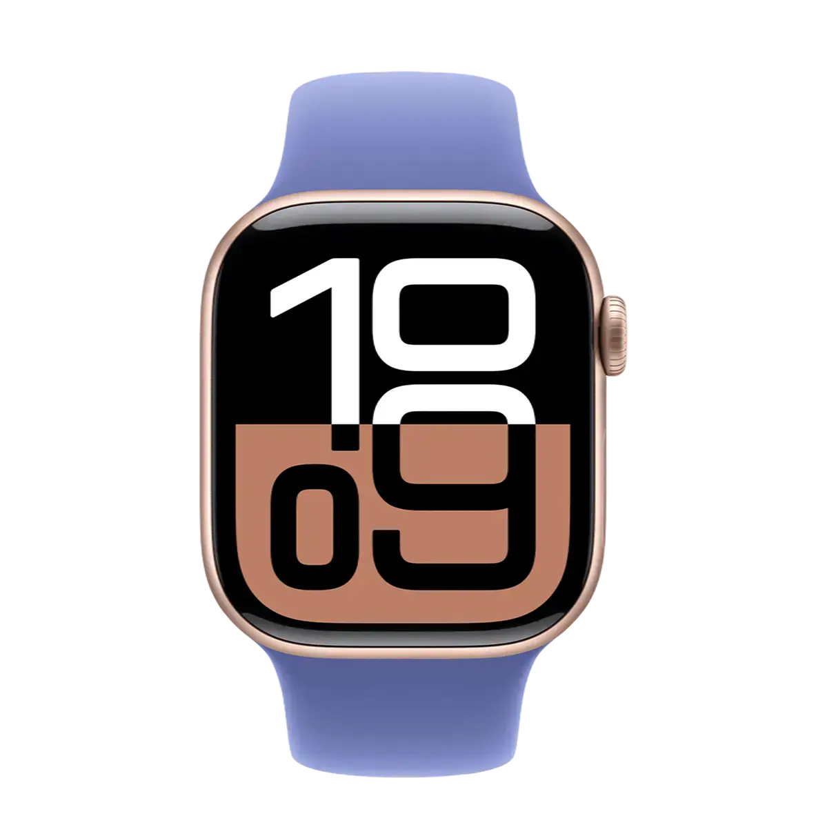 Apple Watch Series 10 GPS 42mm Rose Gold Aluminum Case with Periwinkle Sport Band - S/M (MWWY3+MDT14)