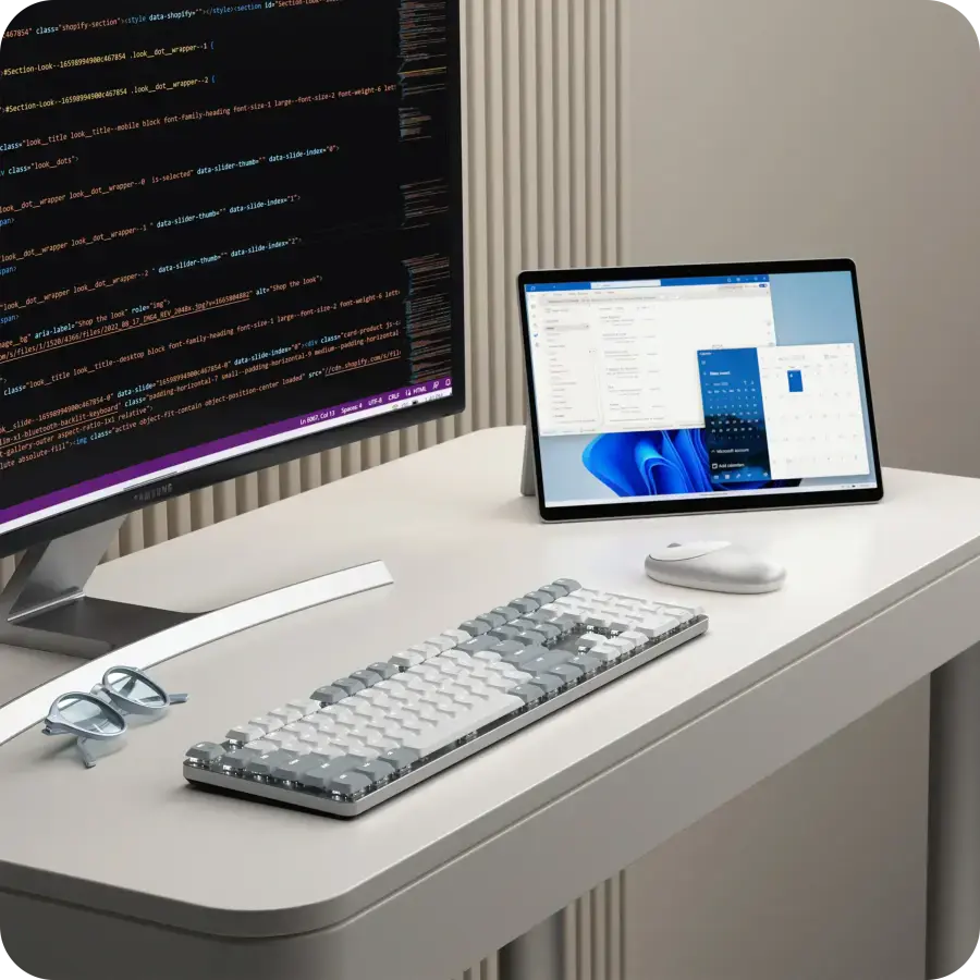 Бездротова клавіатура з підсвіткою Satechi SM3 Slim Mechanical Backlit Bluetooth Keyboard - Light (ST-KSM3LT-EN)