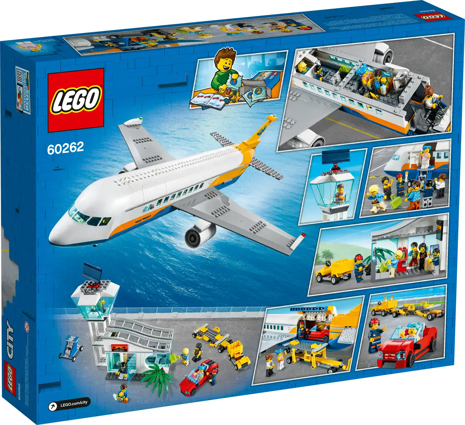 Блоковый конструктор LEGO City Пассажирский самолет (60262)
