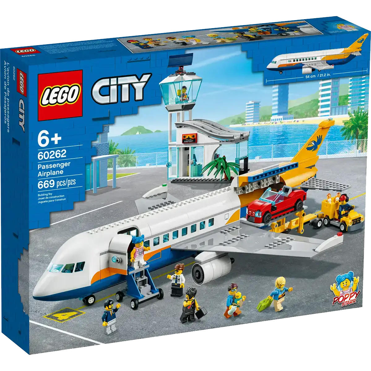 Блоковий конструктор LEGO City Пасажирський літак (60262)