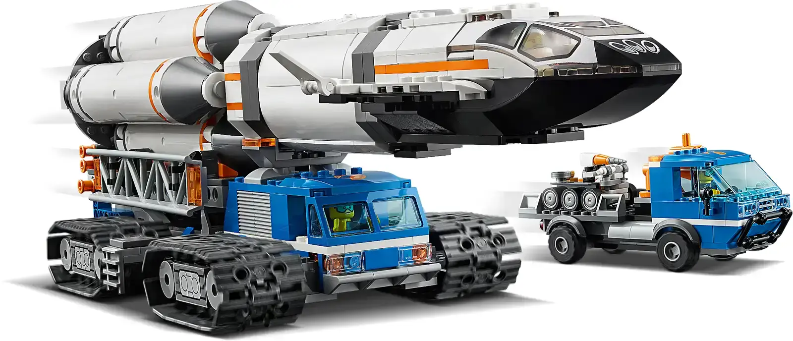 Блоковий конструктор LEGO City Збірка та транспортування ракет (60229)