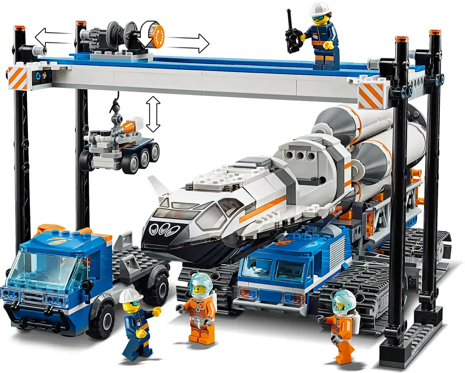 Блоковий конструктор LEGO City Збірка та транспортування ракет (60229)