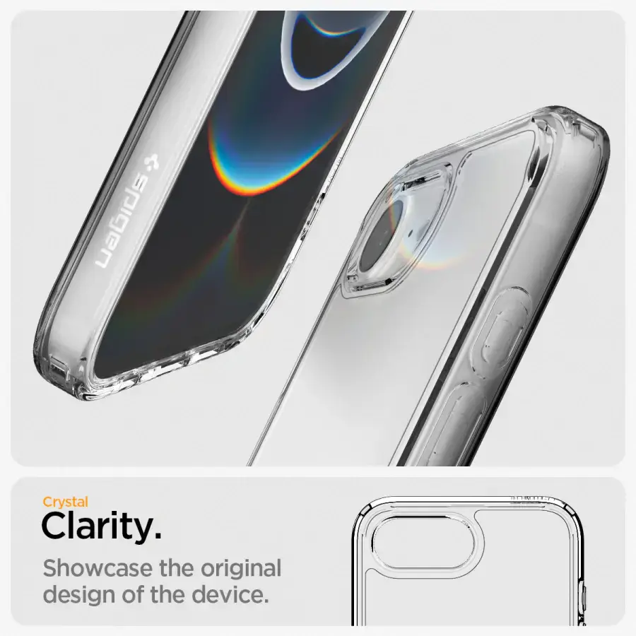 Чохол Spigen Ultra Hybrid для iPhone 16e - Crystal Clear (ACS09160)