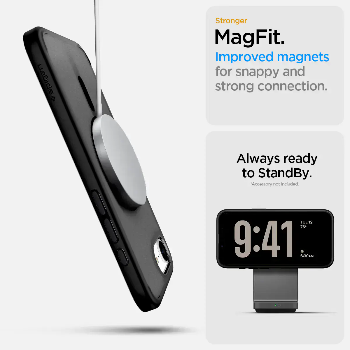 Чохол Spigen Ultra Hybrid з MagSafe для iPhone 16e - Frost Black (ACS09144)
