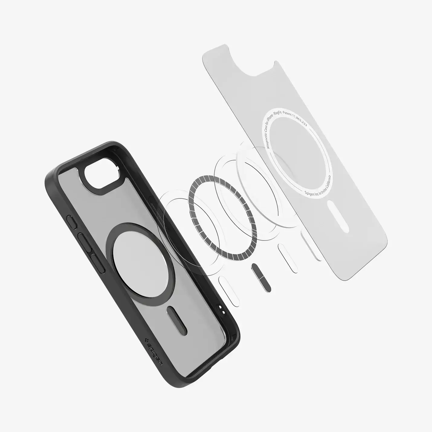 Чохол Spigen Ultra Hybrid з MagSafe для iPhone 16e - Frost Black (ACS09144)