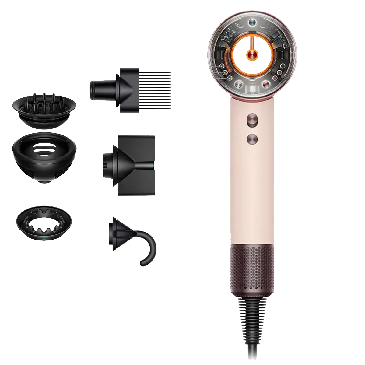 Фен для волос Dyson Supersonic HD16 Nural Hair Dryer Curly+Coily - Ceramic Pink/Rose Gold (598975-01)