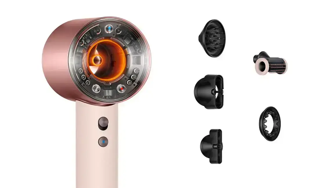 Фен для волос Dyson Supersonic HD16 Nural Hair Dryer Straight+Wavy - Ceramic Pink/Rose Gold (113407-01)